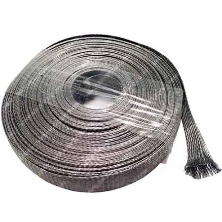 Hot Deals Electriduct 3/4" Stainless Steel Braided Sleeving (304SS) - Length: 50 Feet