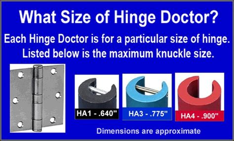 Hinge Doctor HA1D For Commercial Hinges