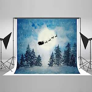 Authentic Crazy Deals Kate 10×10ft Christmas Winter Snow Photography Backdrop Christmas Tree with Deer Fir Xmas Background for Christmas Happy New Year Decoration Photography