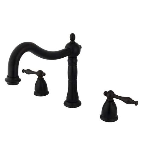 Kingston Brass KS1345NL Naples Roman Tub Faucet, Oil Rubbed Bronze