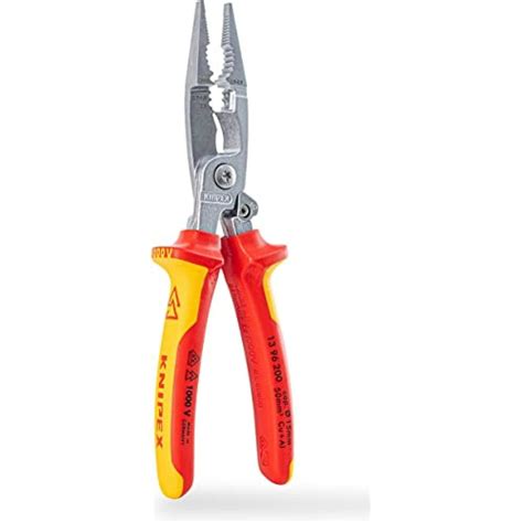 Knipex 13 96 200 SB Pliers for Electrical Installation VDE-tested with opening spring in blister packaging