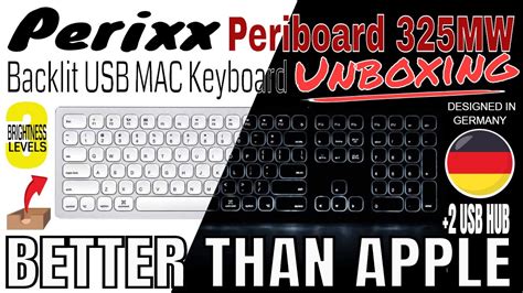 Black Friday - 60% OFF Perixx PERIBOARD-325 Wired Backlit Aluminum USB Keyboard, Compatible with Mac OS X, X Type Scissor Keys Slim Design with 2 Built-in USB Hubs, US English Layout