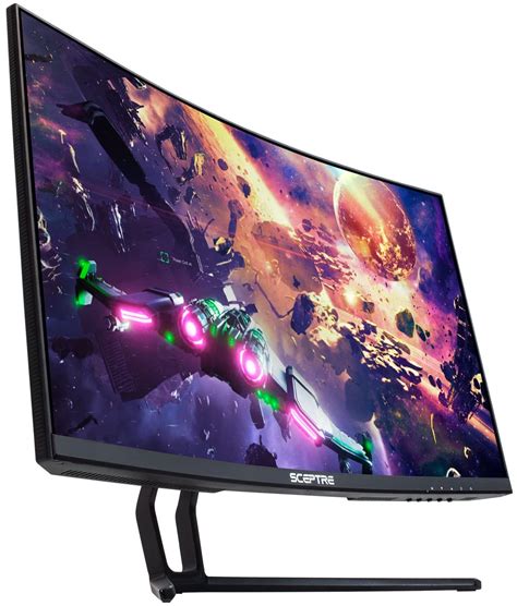 New Arrivals Sceptre IPS 27" LED Gaming Monitor G-to-G 1ms HDMI DisplayPort up to 144Hz AMD FreeSync Premium Build-in Speakers, Edgeless Machine Black 2021 (E275B-FPN168)