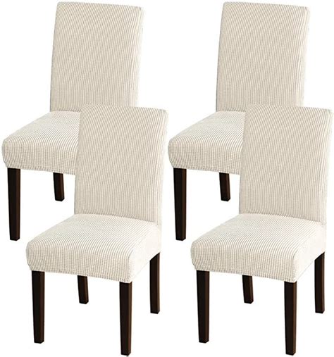 Best Deal Cheap 🛒 Turquoize Chair Covers for Dining Room Parsons Chair Slipcover Stretch Dining Chair Covers Set of 8 Removable Kitchen Chair Covers Chair Protector Covers for Dining Room, Hotel, Ceremony (8, Taupe)