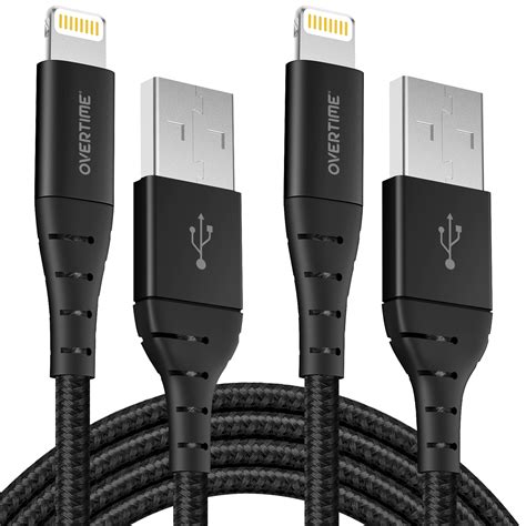 Super Big Clearance! iPhone Charger Reinforced Cable (2 Pack), Overtime Apple MFi Certified Lightning Cable 6ft Braided Nylon USB Cord for iPhone 13/12/11/Pro/Max/Mini/SE/XR/XS/X/8/7/Plus/6/6S, iPad/iPad Air/Mini, Gray