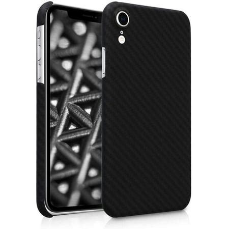 40% Off Discount kalibri Aramid Fiber Case Compatible with Apple iPhone X - Case Super Slim Strong Protective Phone Cover - Black High Gloss