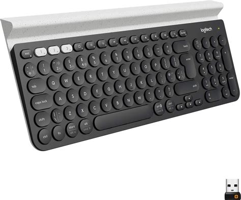 logitech K780 Multi-Device Wireless Keyboard for Computer, Phone and Tablet (Renewed)